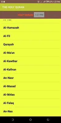 THE HOLY QURAN android App screenshot 2