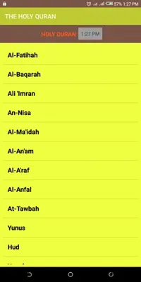 THE HOLY QURAN android App screenshot 3